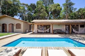 A heated pool