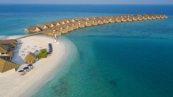 Private beach, beach volleyball
