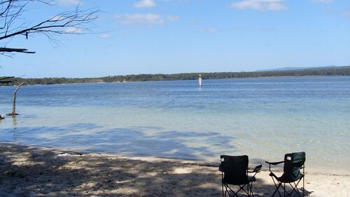 A stone's throw from Swan Lake....