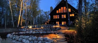 Summer oasis w/NEW HOT TUB overlooking Fawn Lake with private beach, SUPs/Kayaks