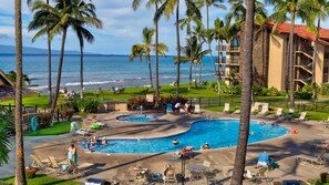 Outdoor pool, a heated pool - Stunning Ocean Views From Highly Upgraded 2 Bedroom Condo: Papakea K303 (Lahaina)