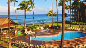 Outdoor pool, a heated pool - Stunning Ocean Views From Highly Upgraded 2 Bedroom Condo: Papakea K303 (Lahaina)