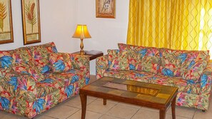 TV, DVD player, stereo