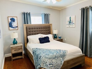 3 slaapkamers, een bureau, een strijkplank/strijkijzer, gratis wifi