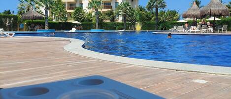 Indoor pool, outdoor pool