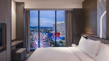 Minibar, in-room safe, desk, laptop workspace