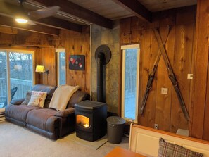 Smart-tv en een open haard