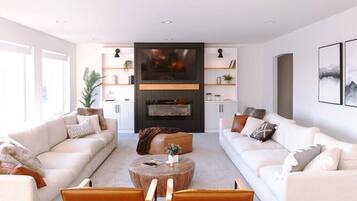 تلفزيون ذكي، مدفأة، ألعاب فيديو، كُتُب