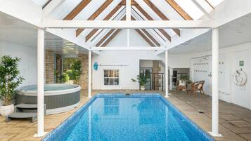Indoor pool, a heated pool