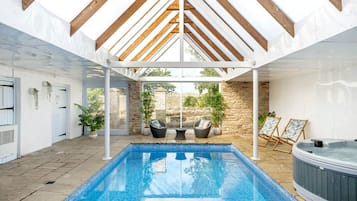 Indoor pool, a heated pool