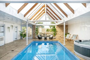 Indoor pool, a heated pool