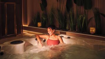 Sauna, steam room, deep-tissue massages, sports massages, massages