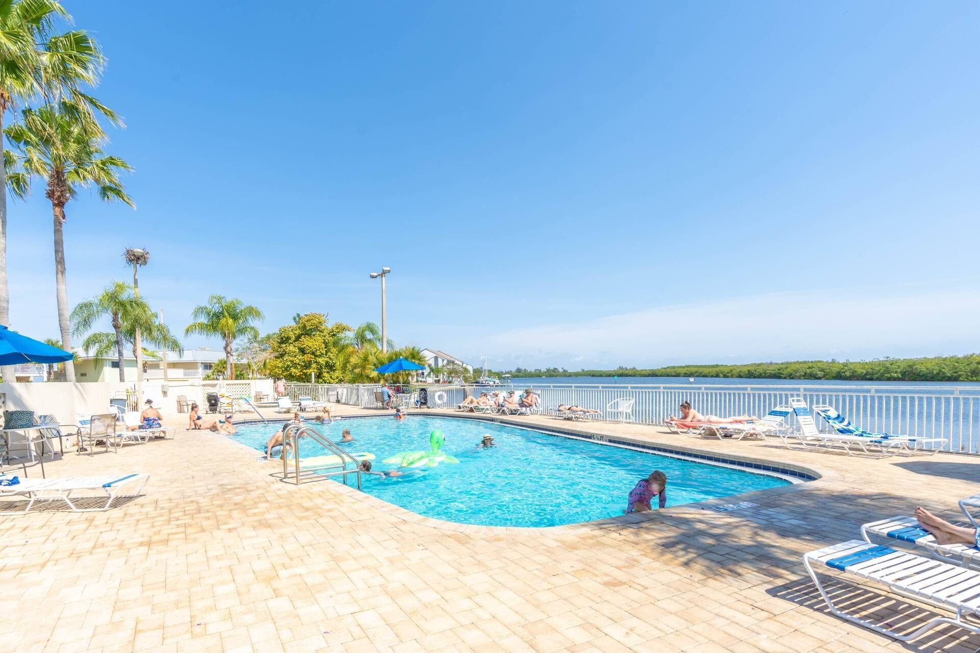 Una piscina riscaldata