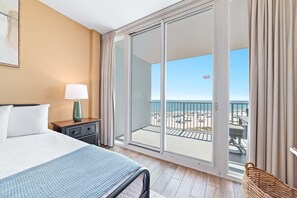 1 bedroom, iron/ironing board, free WiFi, bed sheets - Lighthouse 402 | Beachfront | Waterspouts + Zero Entry Pool | My Beach Getaways (Gulf Shores)