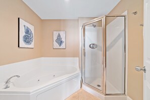 Bañera, secador de pelo, toallas