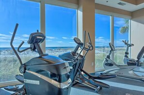 Fitness facility - Beach Front Condo | Waterspouts + Zero Entry Pool | Lighthouse | My Beach Getaways (Gulf Shores)