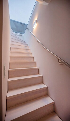 Interior - Sky suite with unobstructed sea view, roof terrace and balcony (Ostseebad Binz)