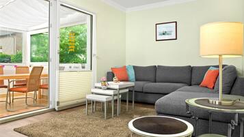 TV, DVD player, stereo