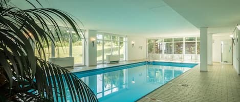 Indoor pool, a heated pool