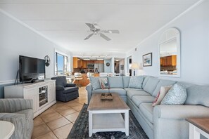 Televisión y reproductor de DVD 