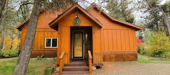 Donnelly Cabin | Hot Tub, Fire Pit, Near Lake Fun
