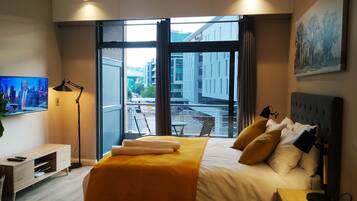 Apartamento conforto | 1 quarto, Wi-Fi de cortesia, roupa de cama