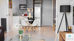 Comfort Apartment | Private kitchen | Coffee/tea maker, fridge, microwave - Menlyn Residence Luxury 2 Bed Apartment (Pretoria)