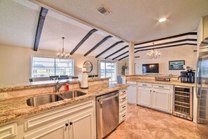 Fridge, microwave, stovetop, dishwasher - Private Dock: Charming & Spacious Rockport Abode! (Rockport)