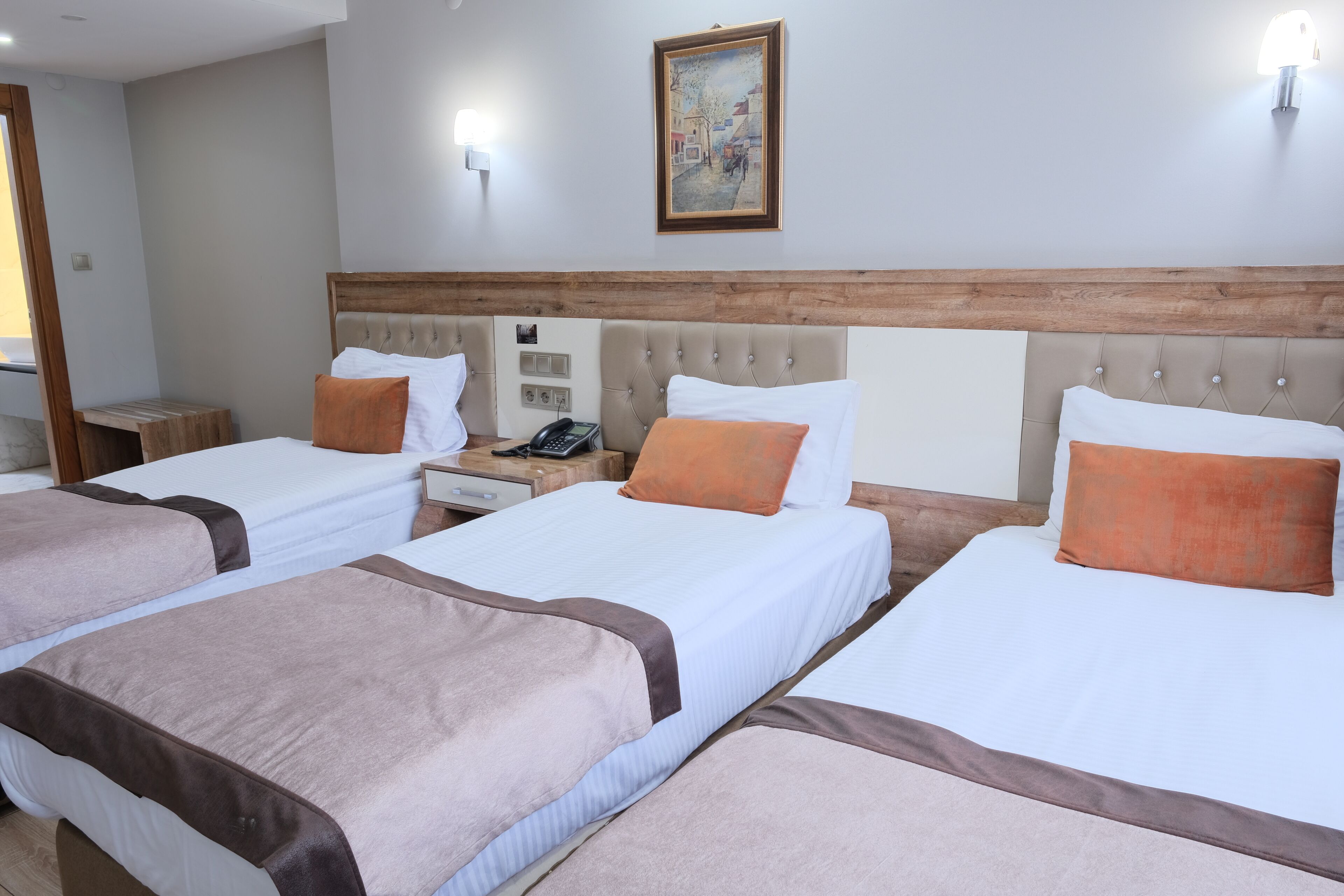 Allergiatestatut vuodevaatteet, minibaari, tallelokero huoneessa