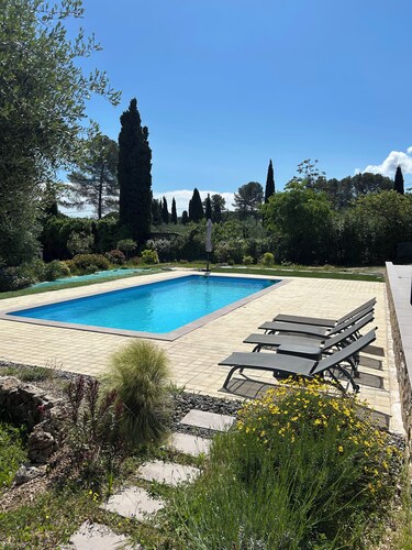 semi-detached house with swimming pool