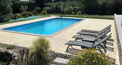 semi-detached house with swimming pool