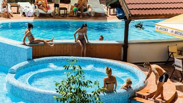 Innendørsbasseng og utendørsbasseng