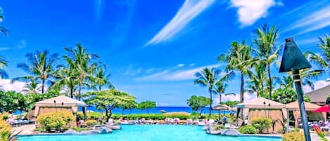 室外泳池、暖水池