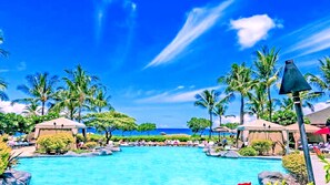室外游泳池，恒温泳池