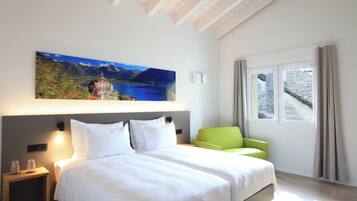 Premium bedding, pillow-top beds, in-room safe, desk