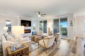 TV - Oceanfront | Completely Renovated | Luxury 3rd Floor Sea Dunes Villa (Fernandina Beach)