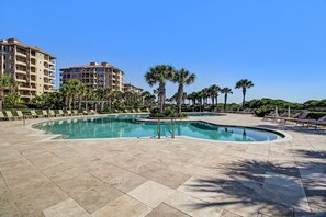 Pool - Oceanfront | Completely Renovated | Luxury 3rd Floor Sea Dunes Villa (Fernandina Beach)