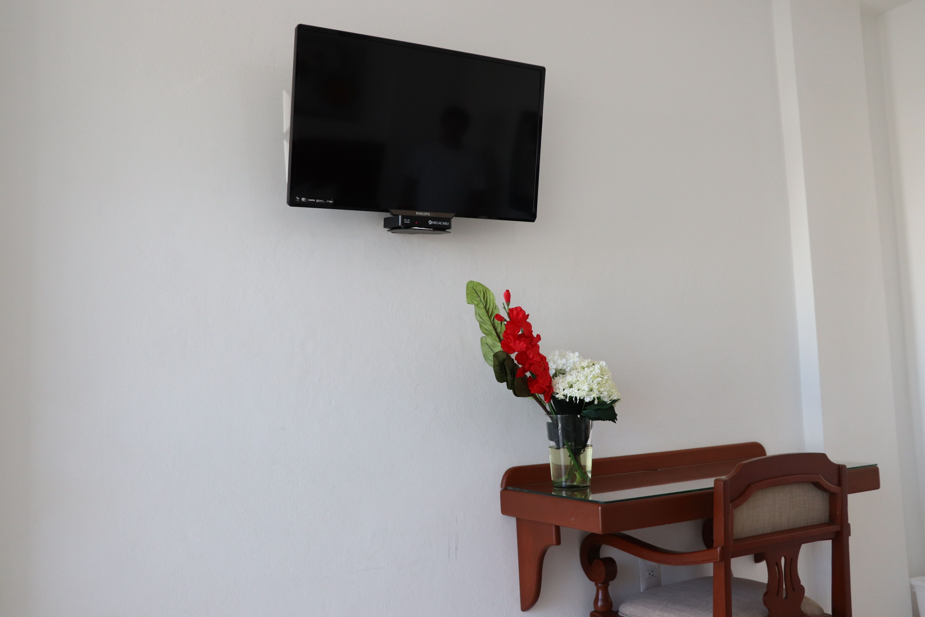 basic room, 2 double beds | 1 bedroom, in-room safe, desk, laptop workspace