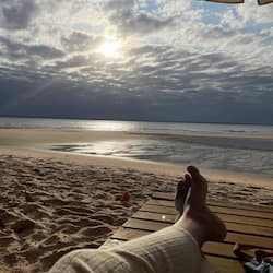 On the beach, white sand, 10 beach bars
