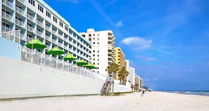 2 bedroom, 2 bath, oceanfront, down the steps onto the sand.