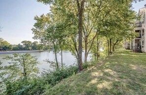 Enjoy a tranquil riverside retreat with breathtaking views from the balconies.