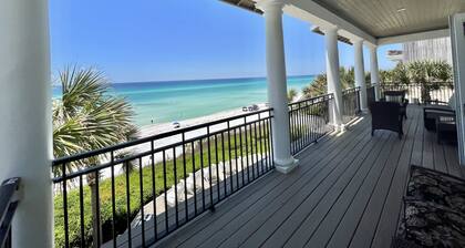 Largest gulf front deck on 30a! Walk to Seaside! 6kings! Bikes!