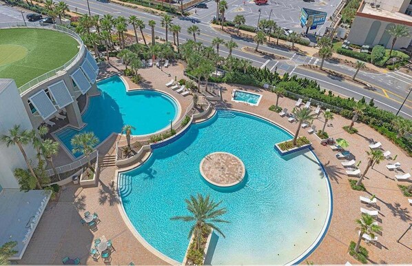 Outdoor pool, a heated pool - Newly Updated Condo Next to Beach! (Panama City Beach)