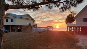 Property grounds - Sunset Retreat - 2 Bedroom, 2 Bath Bayfront home with private pool & Hot Tub (Saint George Island)