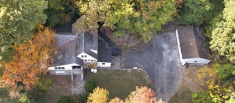 Stone Cabin Indoor Heated POOL W TENT + Firepit
