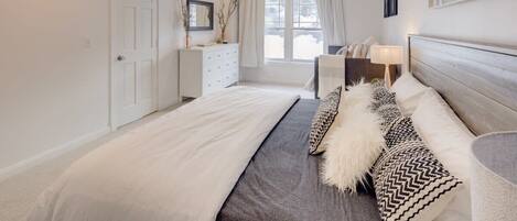 2 bedrooms, iron/ironing board, travel crib, WiFi