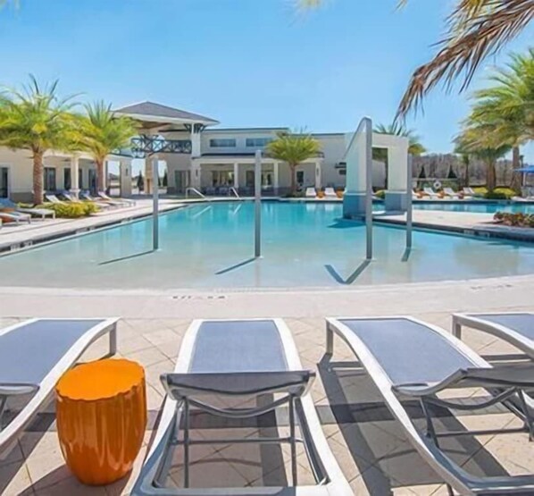 A heated pool