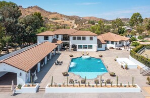 屋外プール、温水プール