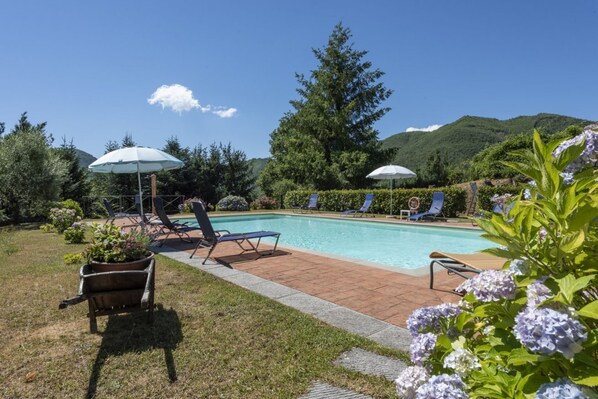 A heated pool