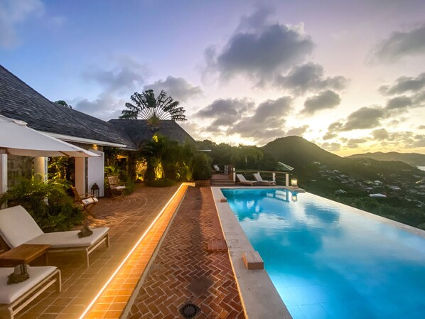 A heated pool